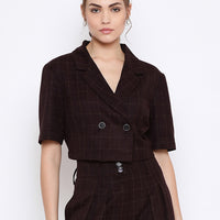 Wince color Cropped Blazer