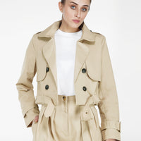 Cropped Trench Coat