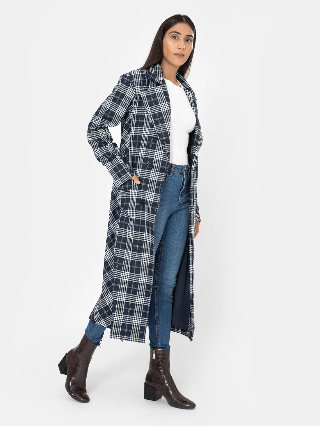 Double Breasted Long Coat