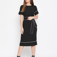 Round neck dress