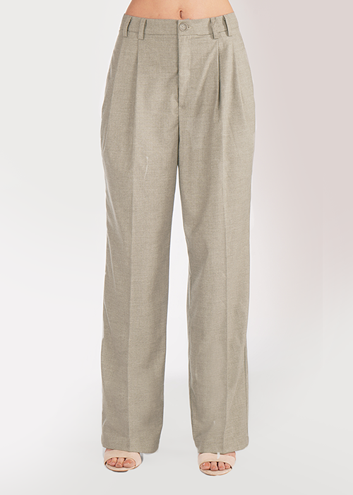 Grey pleated Pants
