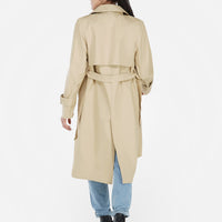 Beige trench coat