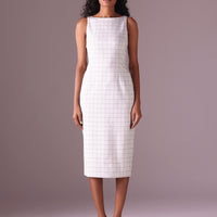 Suzanna Midi Pencil dress in color Grey