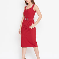 Cut sleeves dress