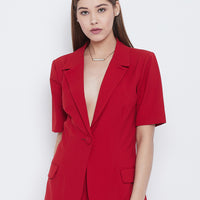 Half sleeves blazer