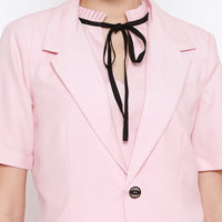 Pink womens blazer