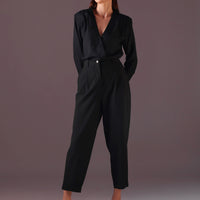 Lauren Ankle pants in Color Black