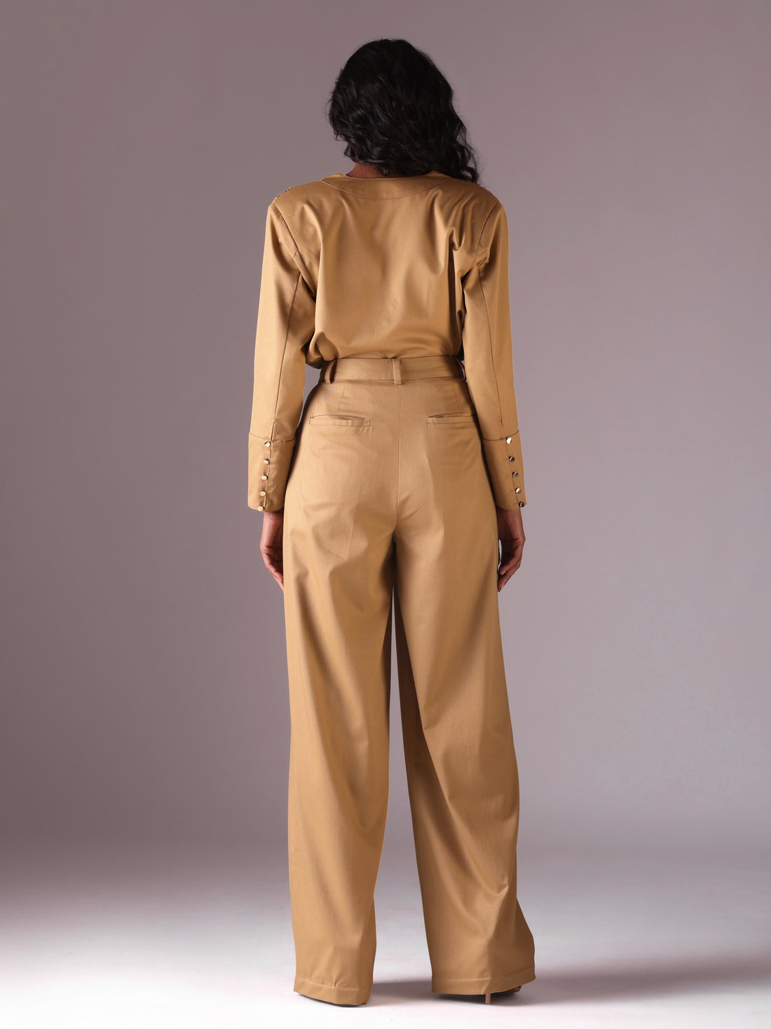 Michele wide legged pants in Color Camel