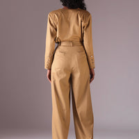 Michele wide legged pants in Color Camel