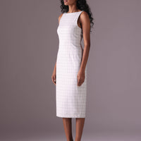 Suzanna Midi Pencil dress in color Grey