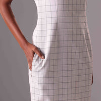 Suzanna Midi Pencil dress in color Grey