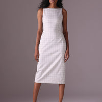 Suzanna Midi Pencil dress in color Grey