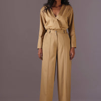 Ani Wrap style top in Camel Color