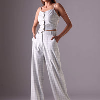 Jill Crop top in Color Grey
