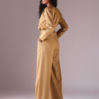 Michele wide legged pants in Color Camel