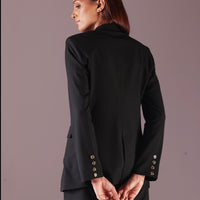 Sophia Double Breasted blazer in color black