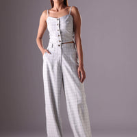 Jill Crop top in Color Grey