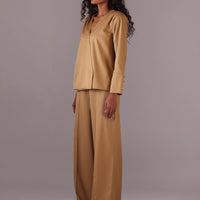 Ani Wrap style top in Camel Color
