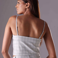 Jill Crop top in Color Grey