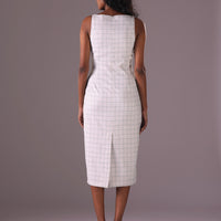 Suzanna Midi Pencil dress in color Grey