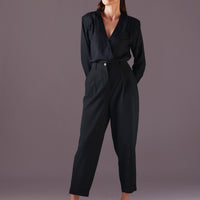Marie Wrap style top in Color Black