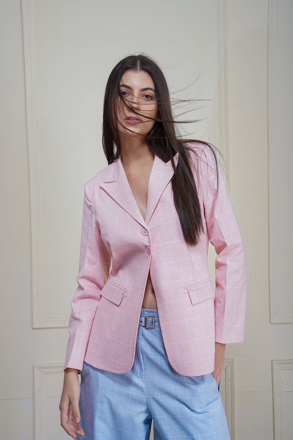 Pre-Order Pink Blazer with back knot detail