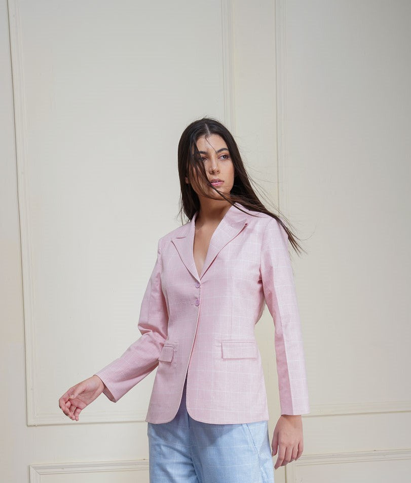 Pre-Order Pink Blazer with back knot detail